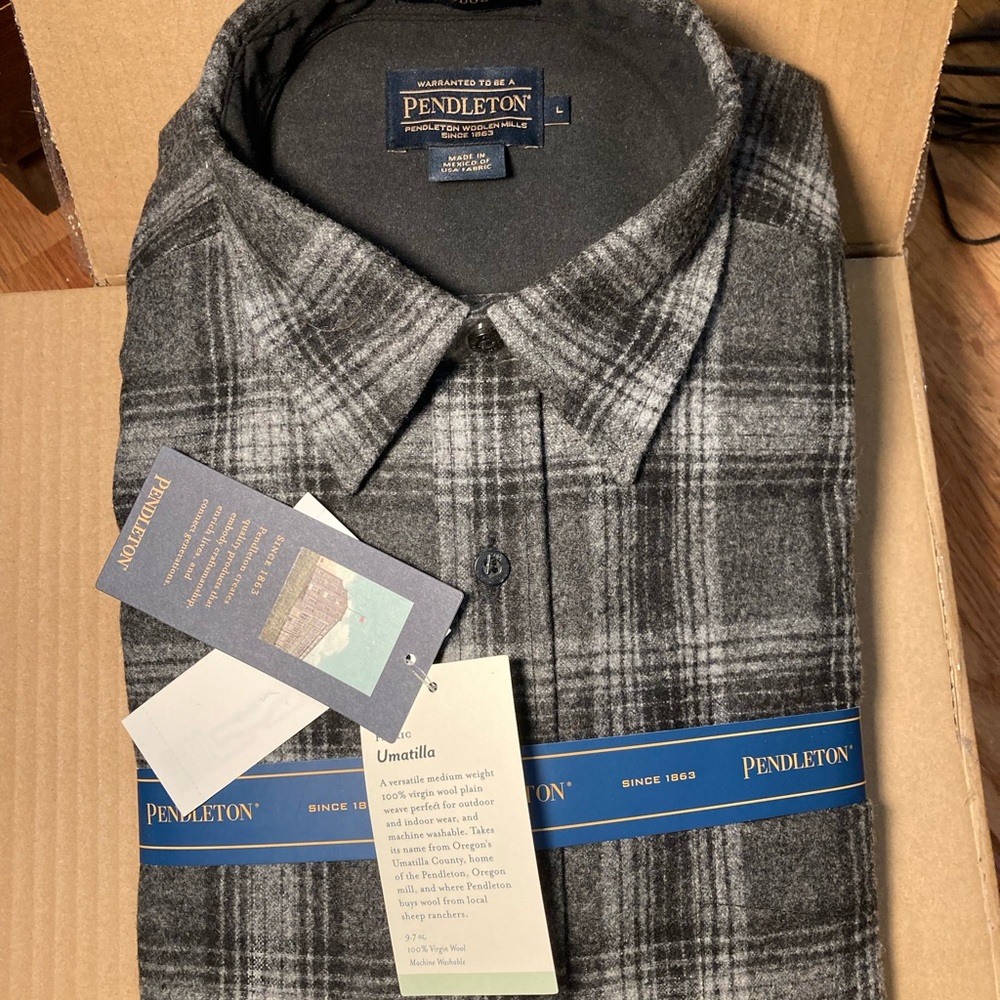 NWT Pendleton Wool Shirt Large